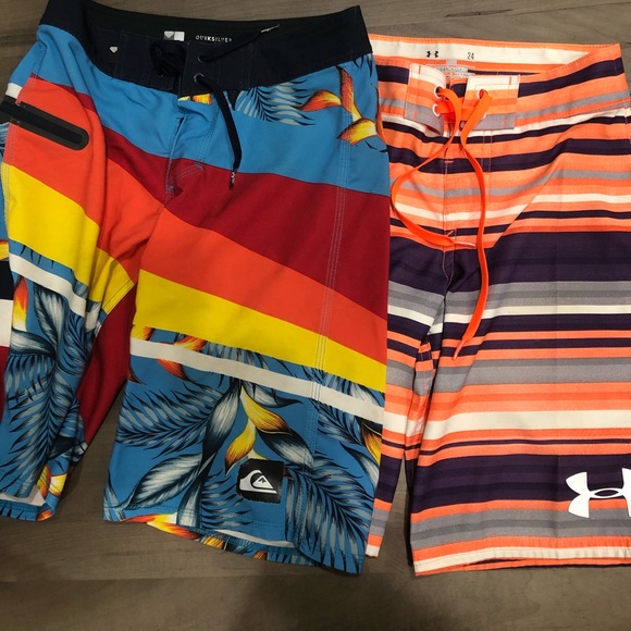 Under Armour Swim Boys Under Armour And Quicksilver Bathing Suits